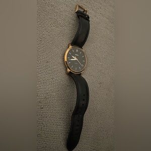 Fossil Gold and Brown Leather Watch
